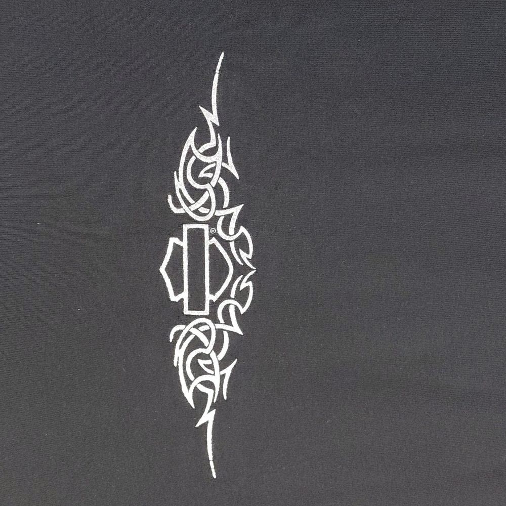 Harley-Davidson Black Tee with Silver Logo - Picture 3 of 6